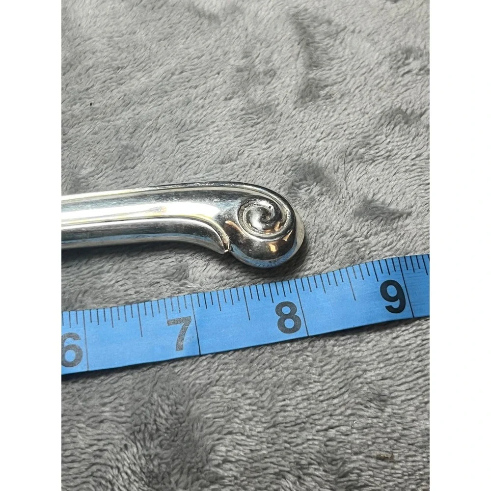 Gorham Heritage Silverplate Serving Spoon Vintage Scroll Handle Tableware MCM